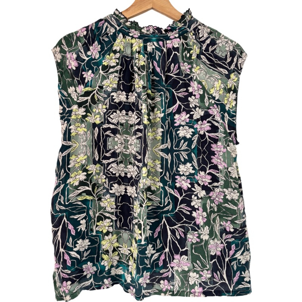 MARIA CHER Kapala Keyla Top in Floral Green Size S - Picture 5 of 7
